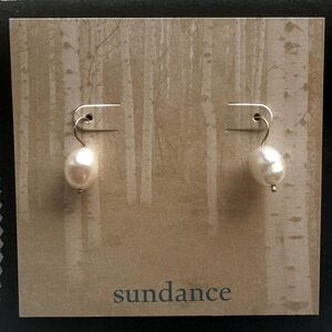 Freshwater pearl drop earrings from Sundance catalog